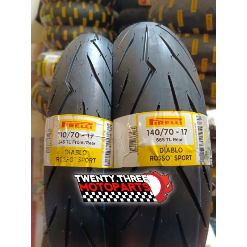 Paket Ban Pirelli Diablo Rosso Sport 110/70-17 & 140/70-17