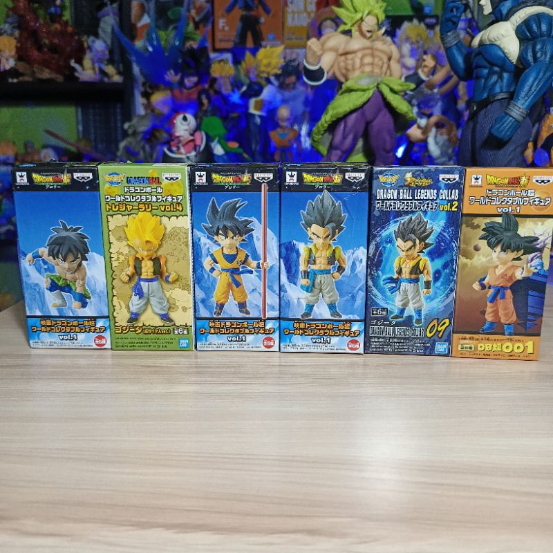 [Original] WCF Action figure dragon ball broly gogeta ss goku tongkat gogeta rambut hitam banpresto