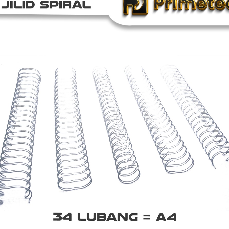 

KI3 Ring Kawat Spiral Jilid Spiral A4 31 34 lubang Primetec