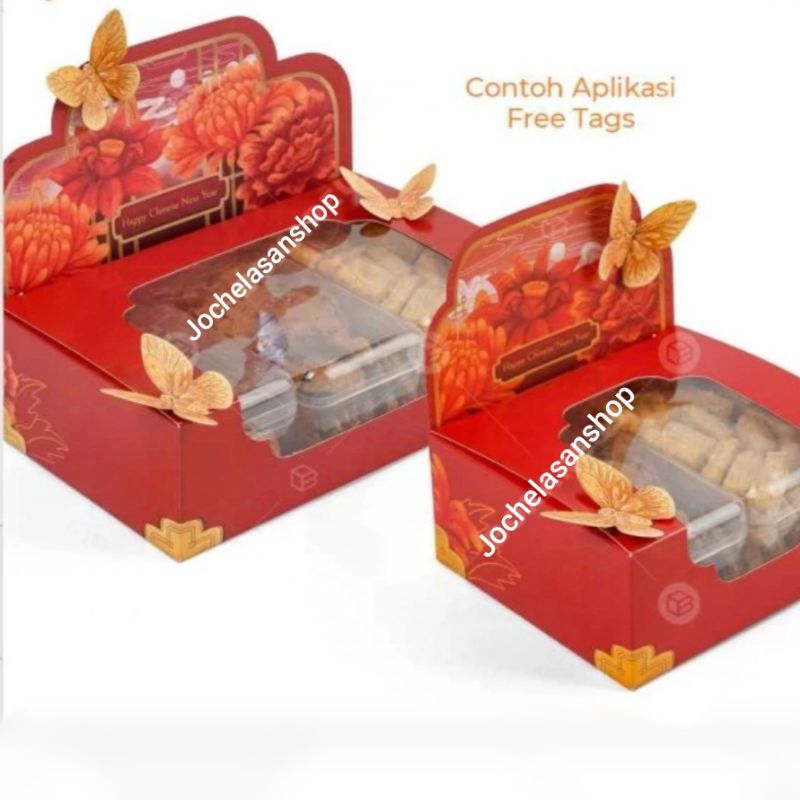 

Box Imlek dus packaging toples persegi 350gr