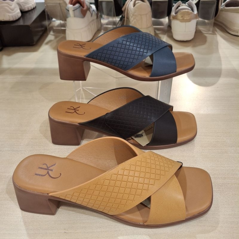 Yongki komaladi new sandal heels hak 5cm wanita ringan empuk & ori size 36-41