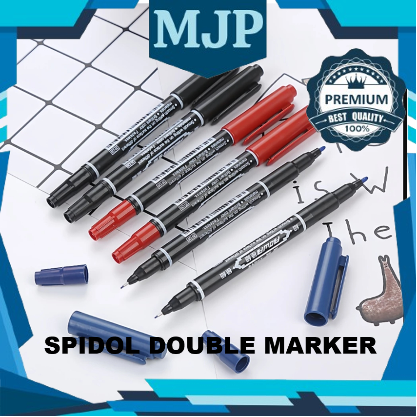 

Spidol Double Marker /Spidol 2 Sisi / Spidol Marker / Marker / Spidol Paan Tulis / Spidol Alat Tulis by MJP Mart