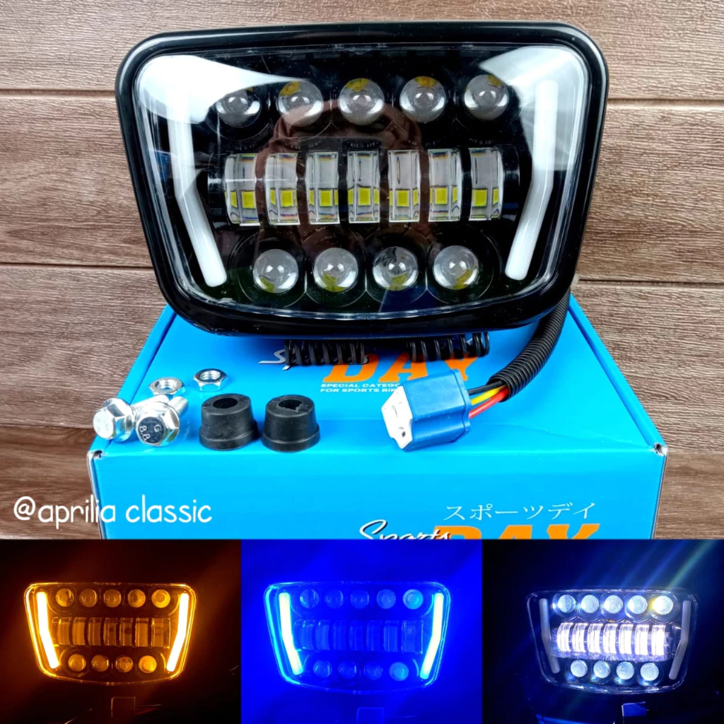 Lampu Depan DayLED Win100 / Win Old Fungsi Sein Headlamp LED Win100 SportsDAY