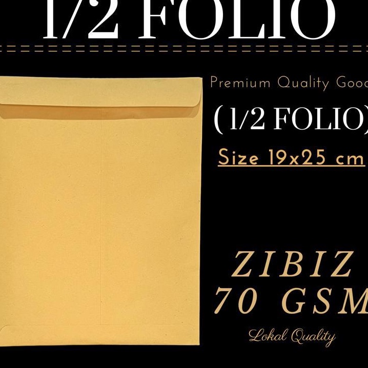 

berkualitas Amplop Coklat 12 FOLIO 19x25 Cm