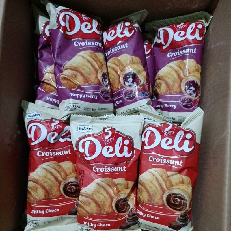 

5days croissant Deli milky choco happy berry 45gr 1pcs