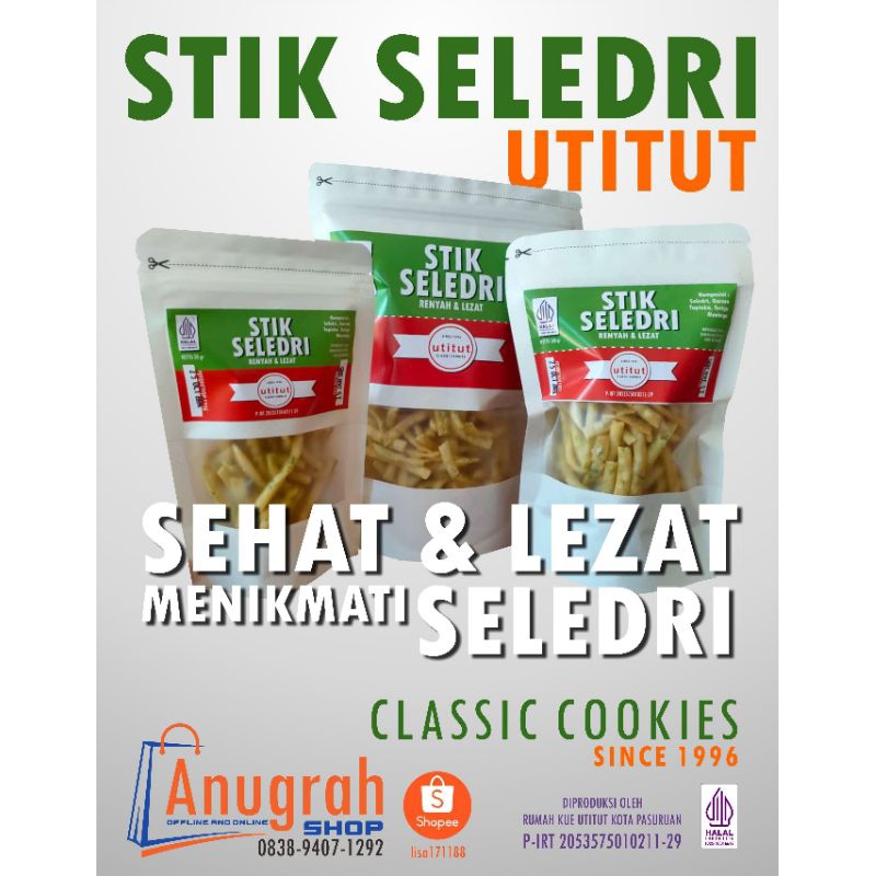 

paket cemilan sehat seledri stik paket isi 5 ukuran 50gr ,100gr dan 200gr
