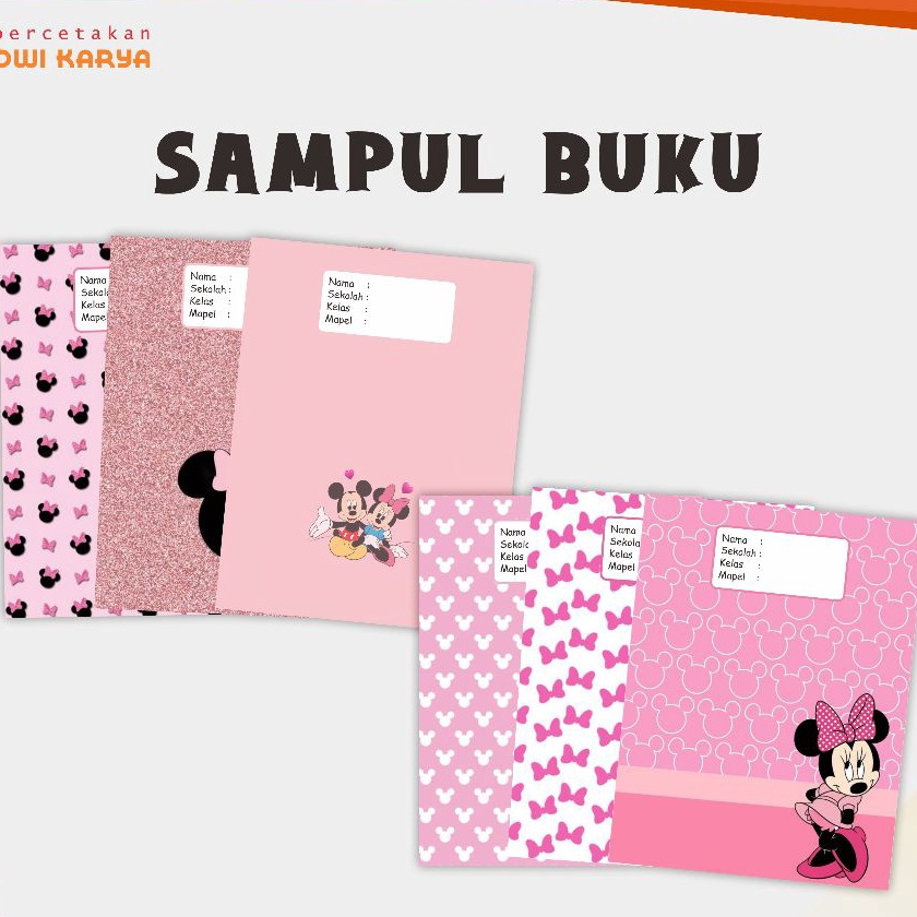 

KF7 SAMPUL BUKU MINNIE MOUSE 6 LEMBAR SAMPUL BUKU AESTHETIC