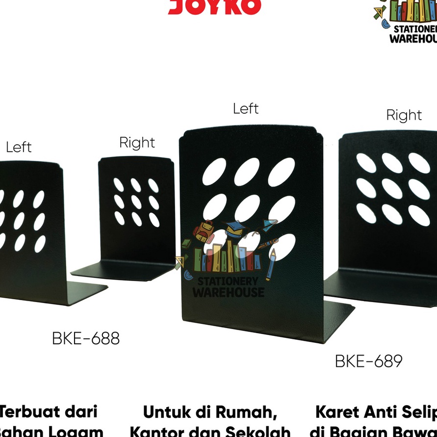 

Tawaran Sandaran Penahan Pembatas Buku Book End Joyko BKE688 BKE689