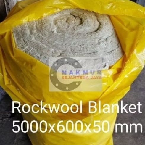 ROCKWOOL BLANKET INSULATION PEREDAM PANAS  TANPA KAWAT GULUNGAN