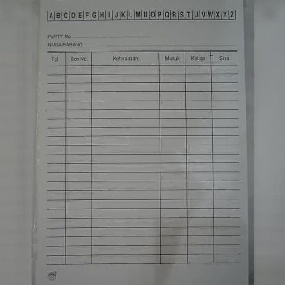 

Beli Kartu Kecil Kuarto KwartoKartu Persediaan Barang Card