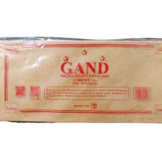

KP8 1 PAK amplop coklat uang kabinet gand 11x24cm