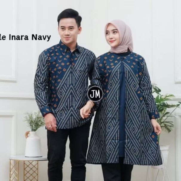 Baju Tunik Batik  Couple Jumbo up 5L  Modern Motif Inara