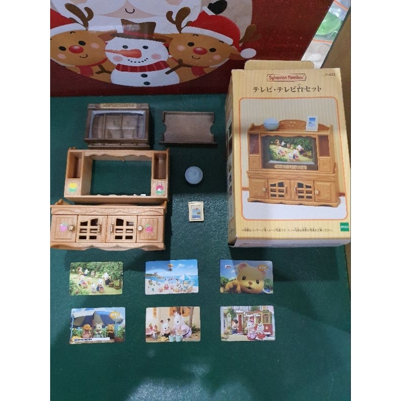 Sylvanian Families Japan - TV & Stand Set (Preloved)