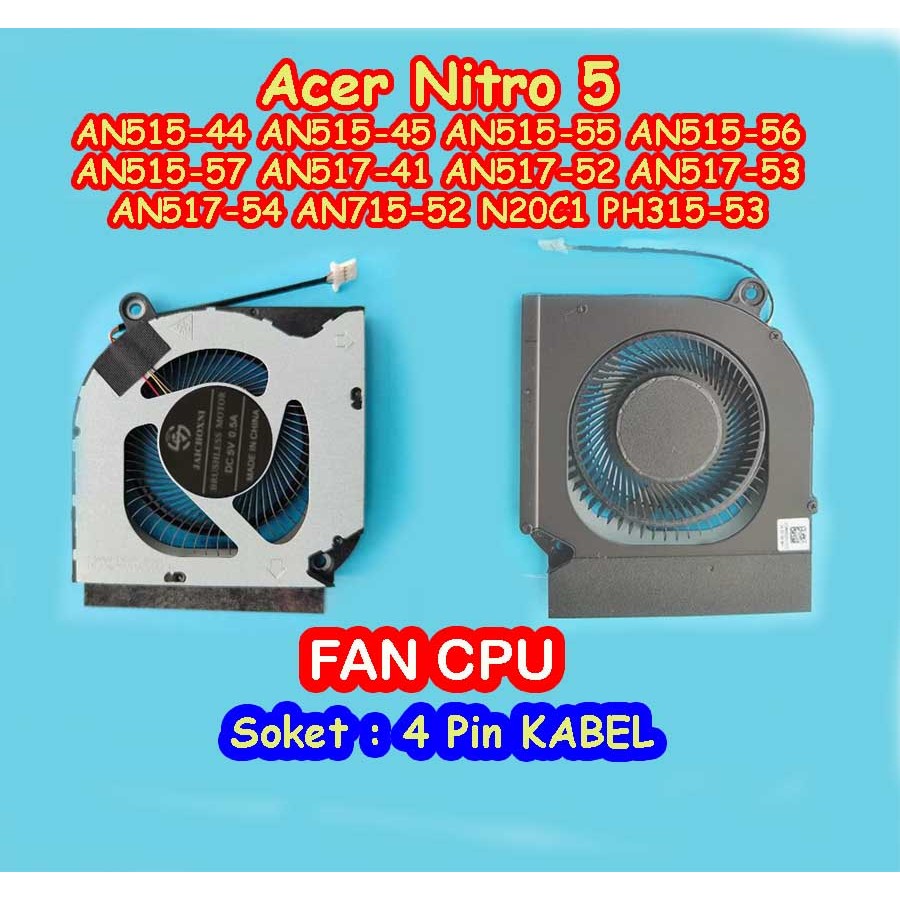 Fan CPU ACER Nitro 5 AN515-44 AN515-45 AN515-55 AN515-56 -57