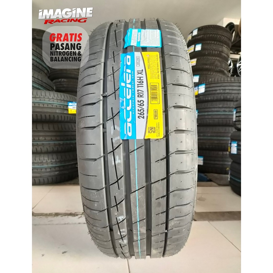 Ban mobil standar pajero fortuner ukuran 265 65 R17 merek accelera iota st68