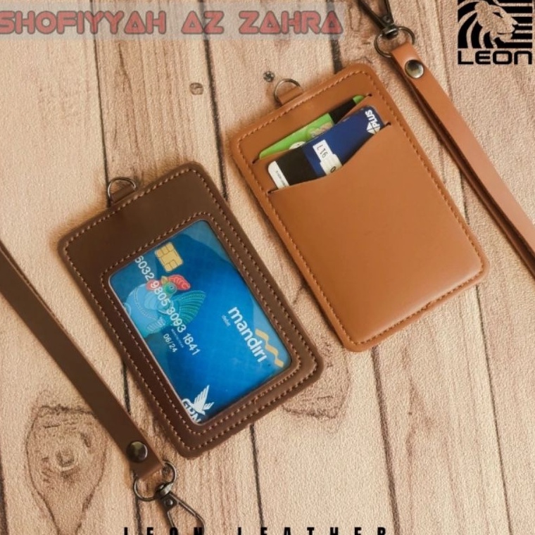 

Sekarang Dikirim Name Tag ID Card Holder Lanyard Muat 2 Slot Kartu