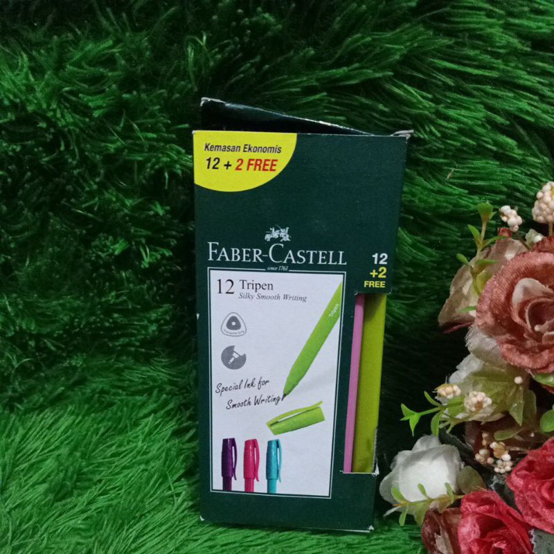 

ballpoint fiber Castell tripen hitam lusinan murah