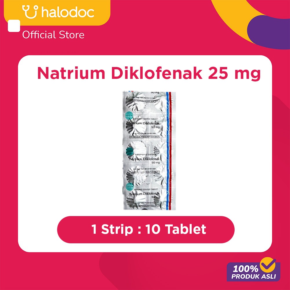 Natrium Diklofenak 25 mg 10 Tablet