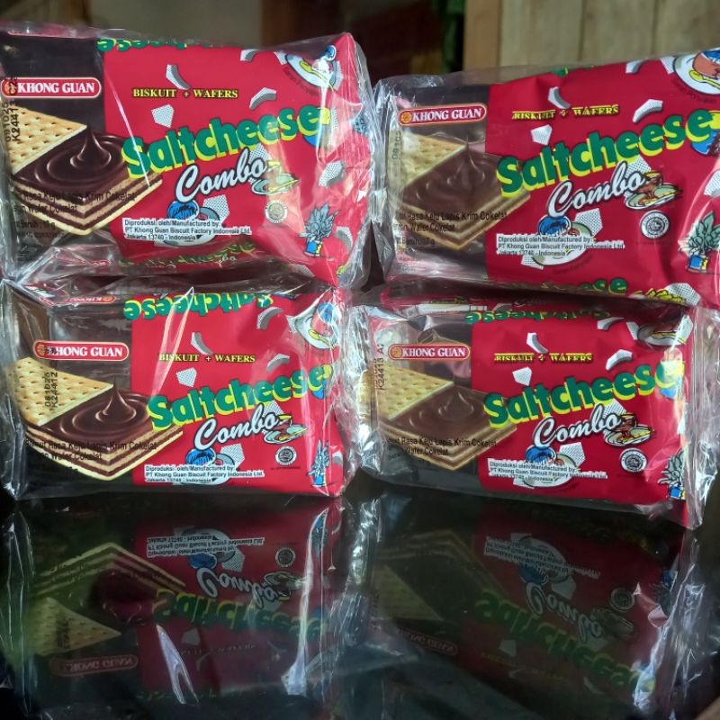 

[10 PCS] KHONG GUAN BISKUIT + WAFERS SALTCHEESE COMBO KEMASAN RENCENG / KHONG GUAN BISKUIT WAFER