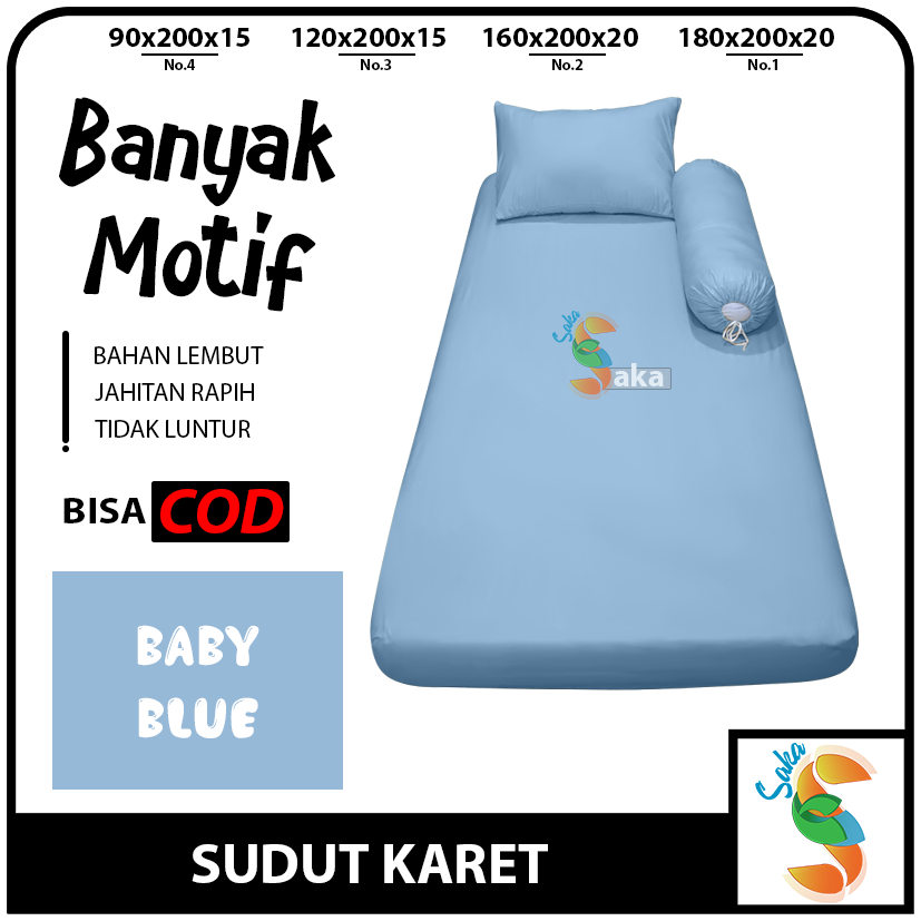 MURAH LEBAY Sprei Set Polos No 4 90x200 No 3 120x200 100x200 Single MURAH LEBAY