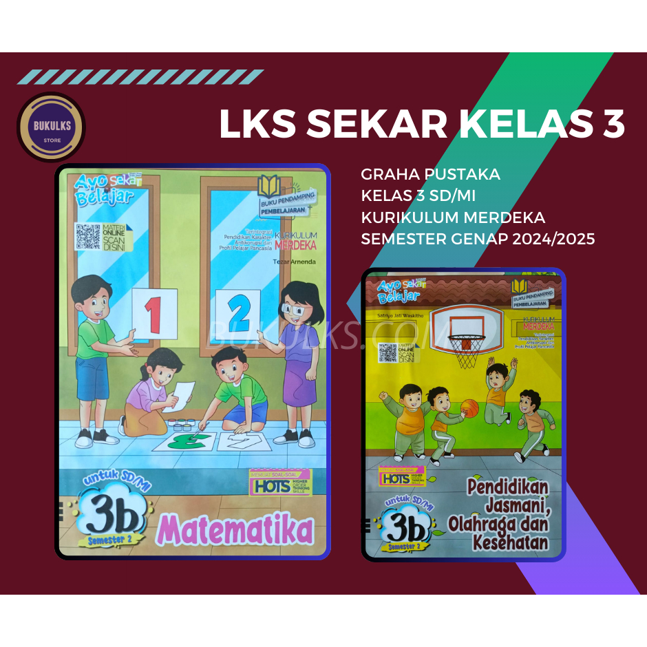 Buku LKS SEKAR GRAHA PUSTAKA SD MI Kelas 3 Merdeka Genap 2024 2025