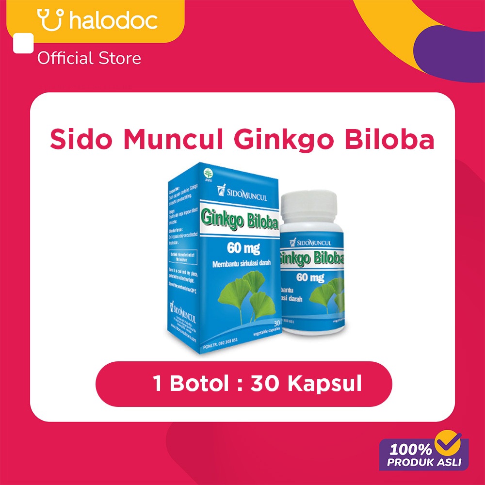 Sido Muncul Ginkgo Biloba 30 Kapsul