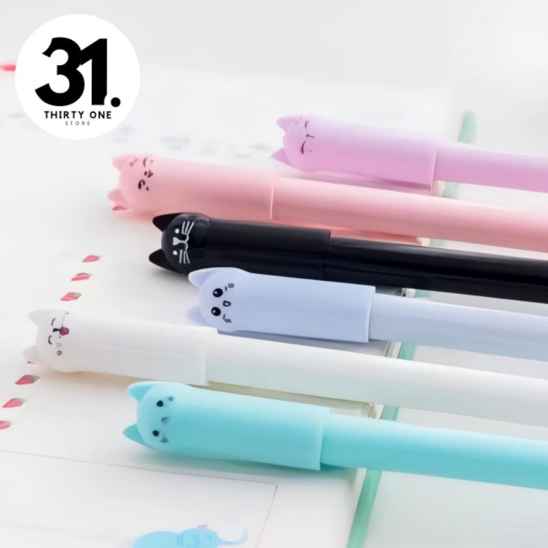

Thirty One Store. Pulpen tinta cair Motif Karakter Kucing