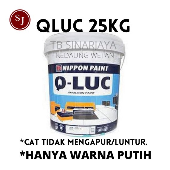 PALINGDIMINATI CAT TEMBOK QLUC 18KG  QLUC 18KG  PAIL  KHUSUS GOJEK  GRAB