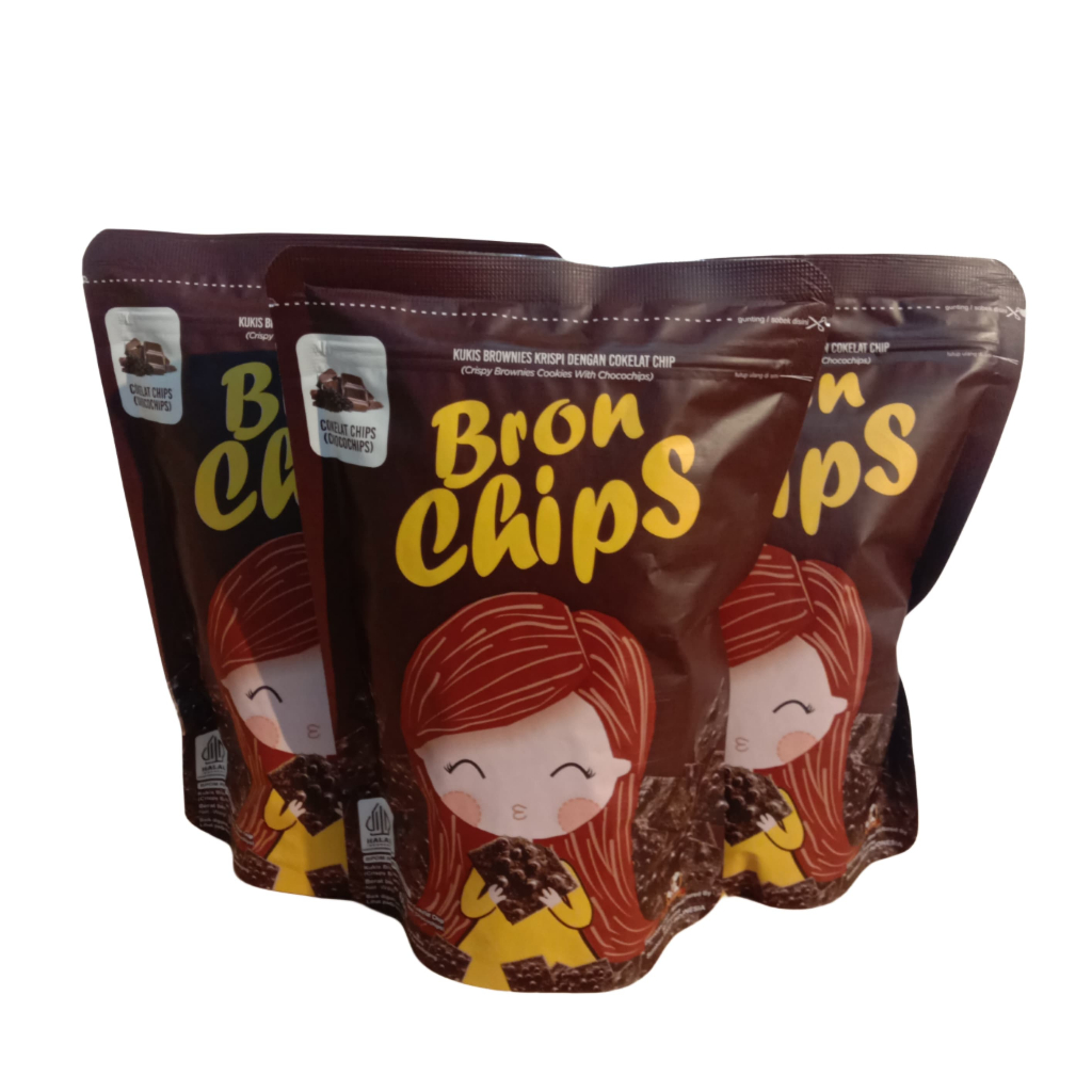 

Bron Chips, Kukis Brownies Krispi Dengan Cokelat Chip