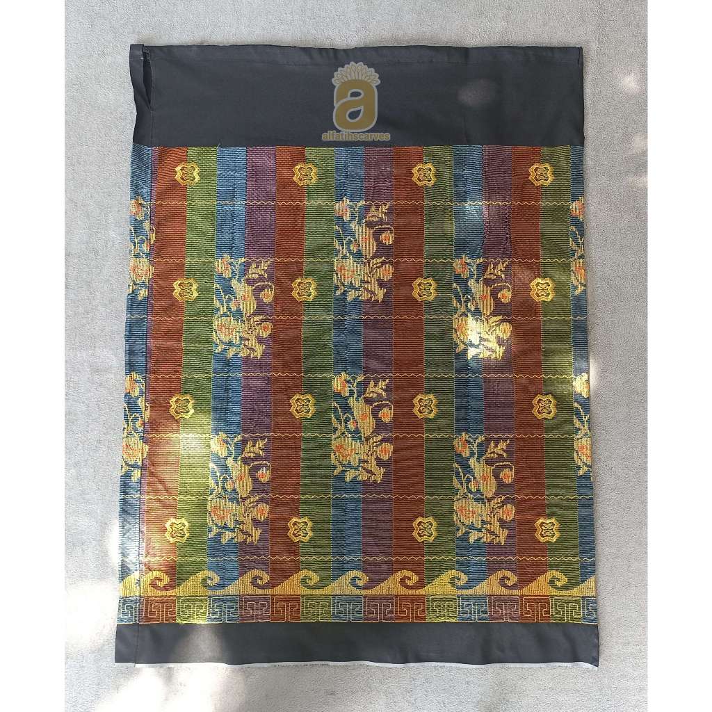 [Motif A] Sarung Lagosi Sutra Bordir / Sarung Bordir / Sarung Serut / Sarung Sutra Sengkang / Sutera