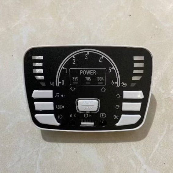 TOMBOL POWER ON OFF 7 SOCKET MP3 USB MODUL MUSIK USB MOBIL MAINAN AKI ANAK