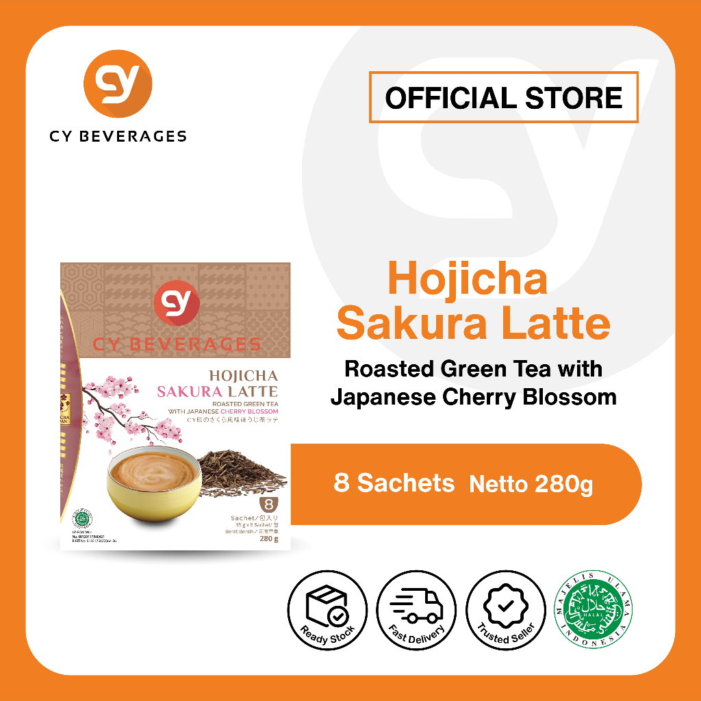 

CY Hojicha Sakura Latte Roasted Matcha Powder 8's