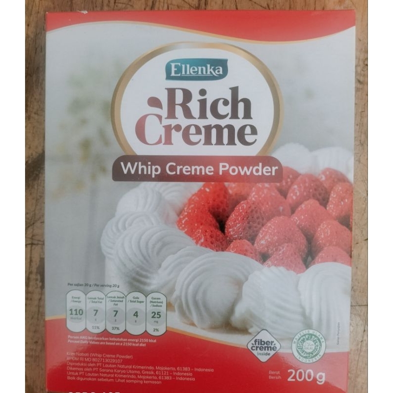 

Ellenka Rich Creame (Whip Creame Powder) 200 g