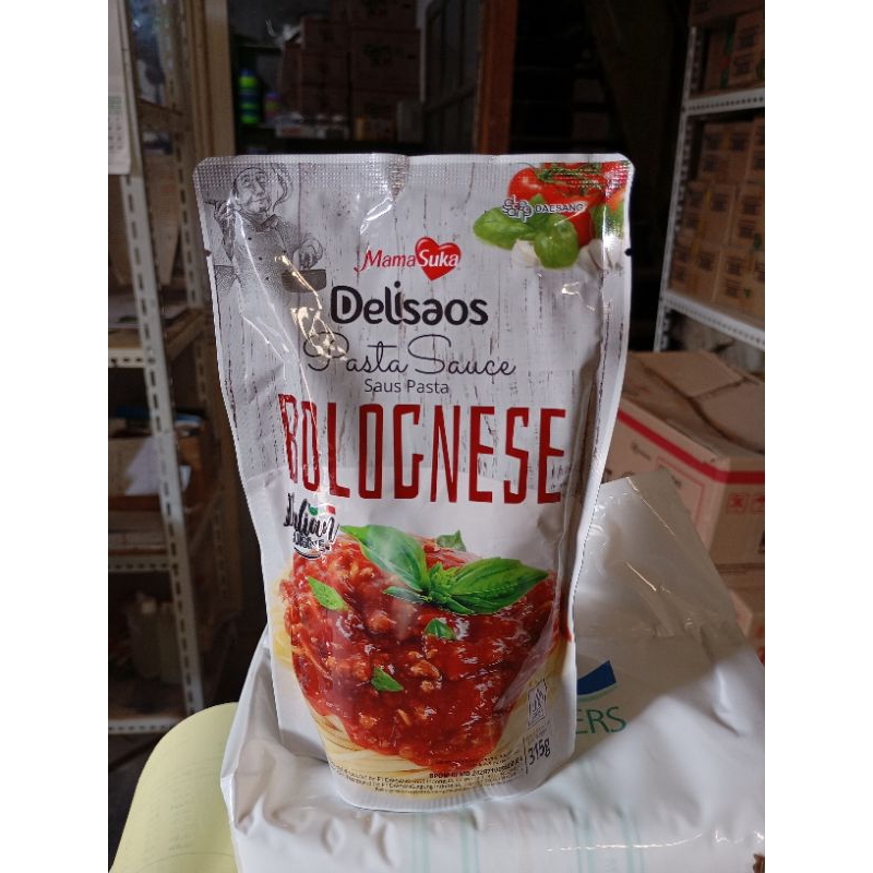 

MamaSuka Delisaos Bolognese 315gr ~ Saos Pasta Bolognese