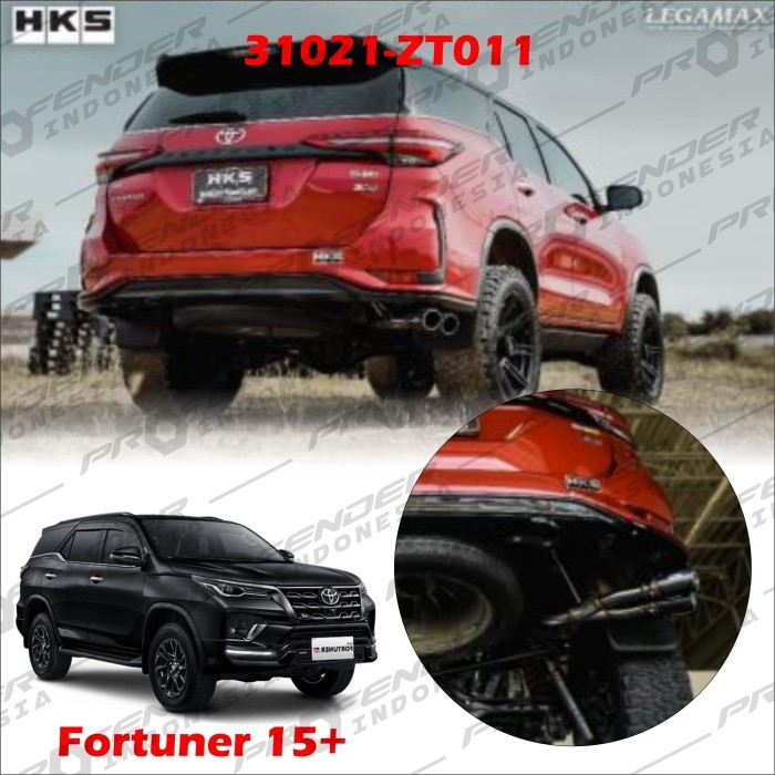 Aksesoris Muffler Exhaust Knalpot HKS - TOYOTA - Fortuner 15+ VRZ SRZ GD Innova Reborn ANKI - Legama