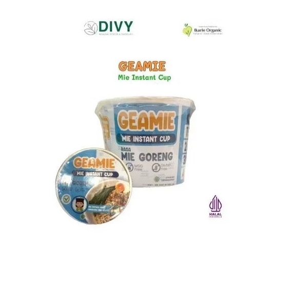 Geamie Cup/Geamie Instan/Mie Cup Anak/ Mie Instan Gluten Free, Mie Instan Sehat