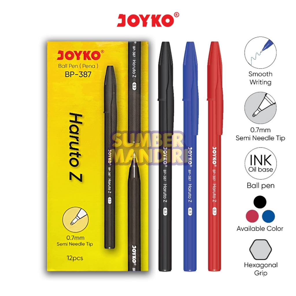 

Ball Pen Pulpen Pena JOYKO BP-387 Haruto Z 0.7 mm [12 PCS]