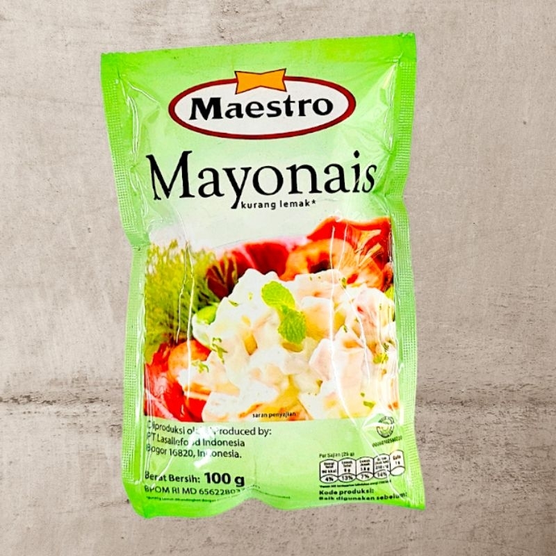 

Maestro Mayonais 100g Ori / Pedas