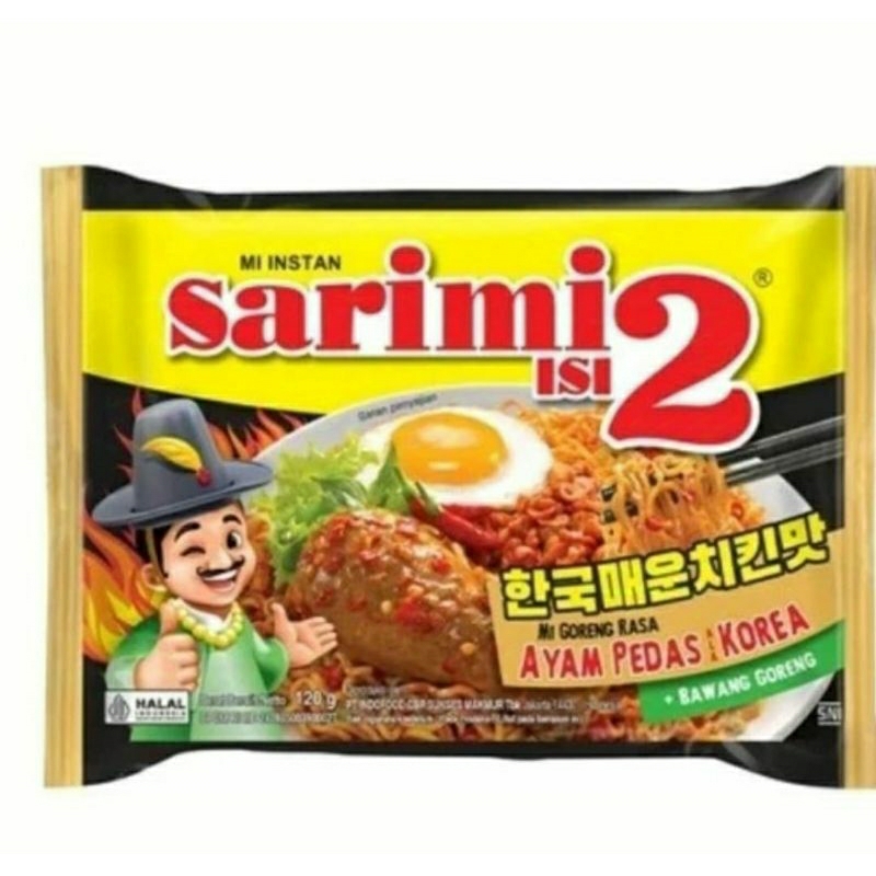 

Sarimi Isi 2 Mi Goreng Rasa Ayam Pedas Korea