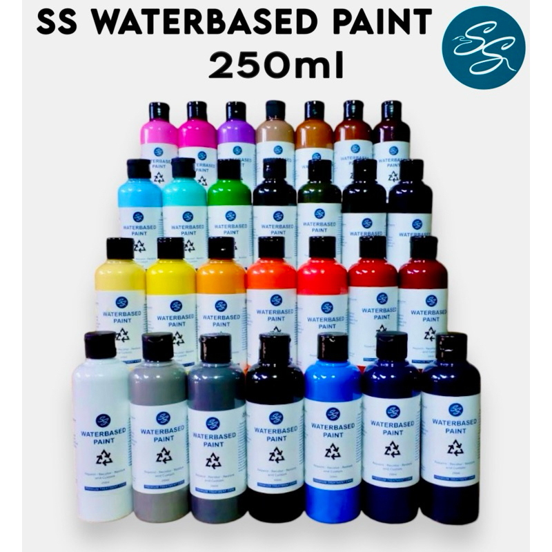SS Waterbased Paint 250ML- Cat Sepatu Tas Topi Canvas Repaint