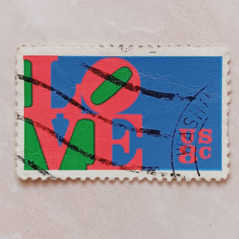 

(AA) Perangko Amerika Serikat 1973 Love Greetings Stamp 1973 8 cent Used