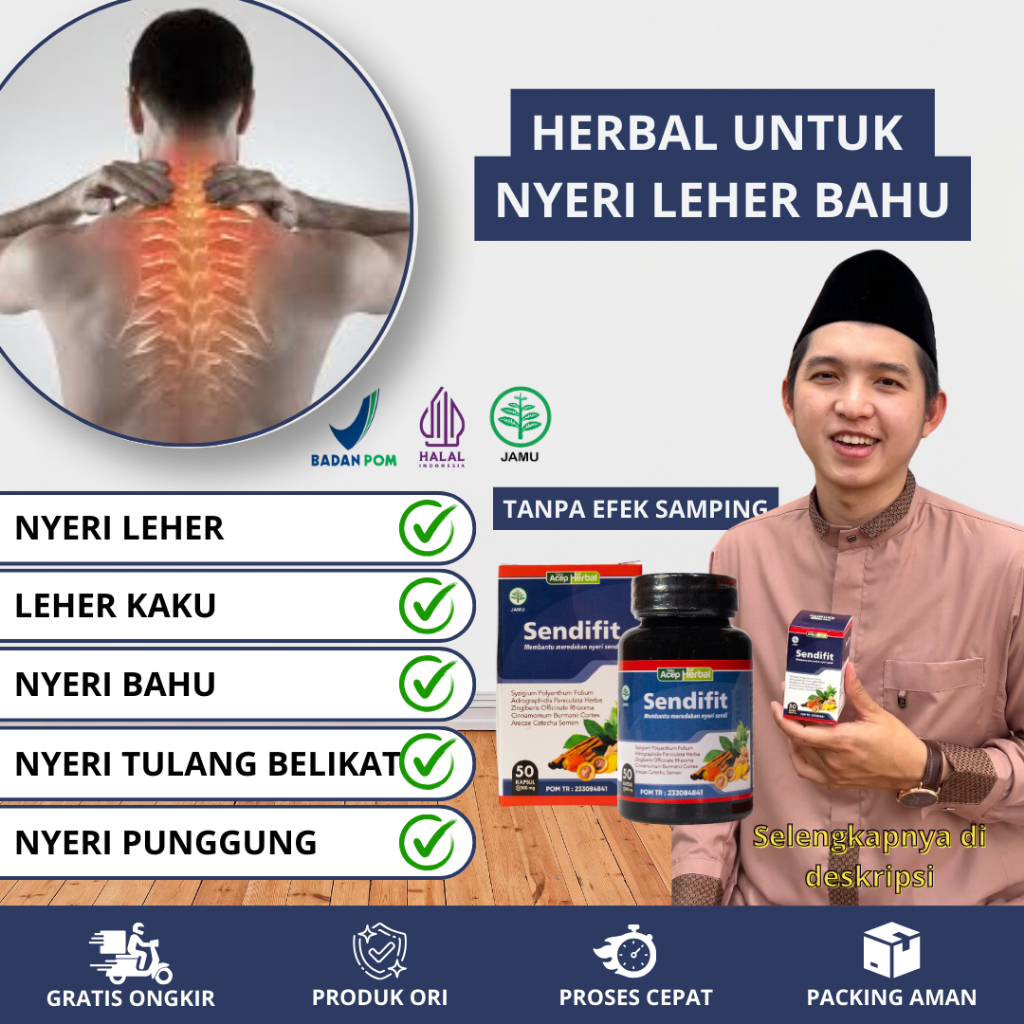 Obat Sakit Leher, Obat Nyeri Bahu, Obat Tulang Belikat, Leher Kaku Dengan SendiFit