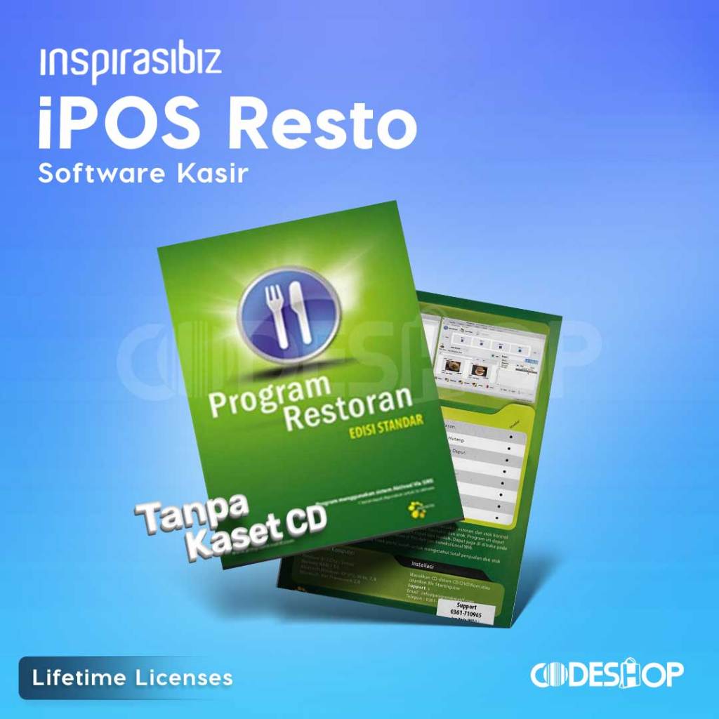 Software Resto 3.0 Program Kasir Restaurant Cafe Lengkap IPOS Resto