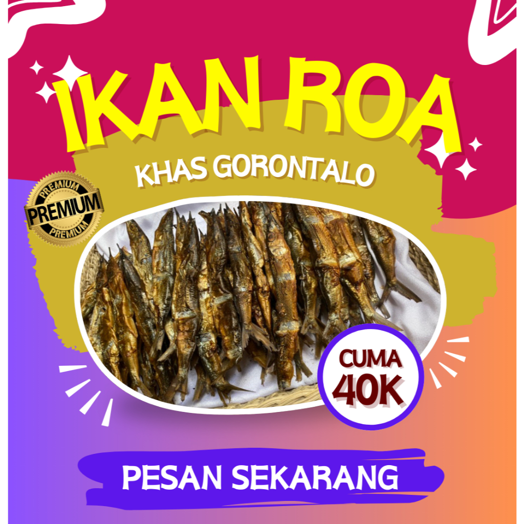 

IKAN ROA PREMIUM KHAS GORONTALO ISI 20 EKOR