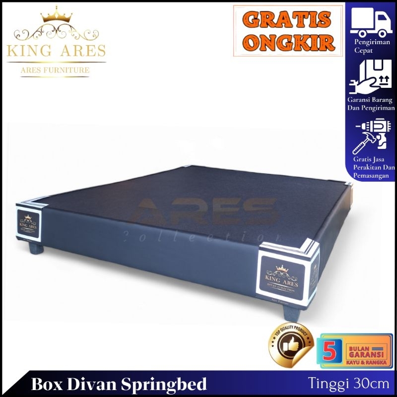 Divan Springbed Ranjang Kasur Minimalis Tanpa Sandaran Ukuran 160x200 Termurah Cirebon