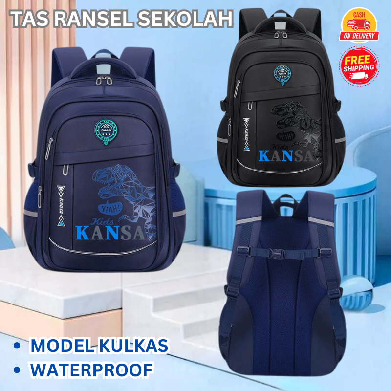Tas Sekolah Import / Tas Sekolah Anti Air / Tas Sekolah Anak Laki laki Anak Cowok