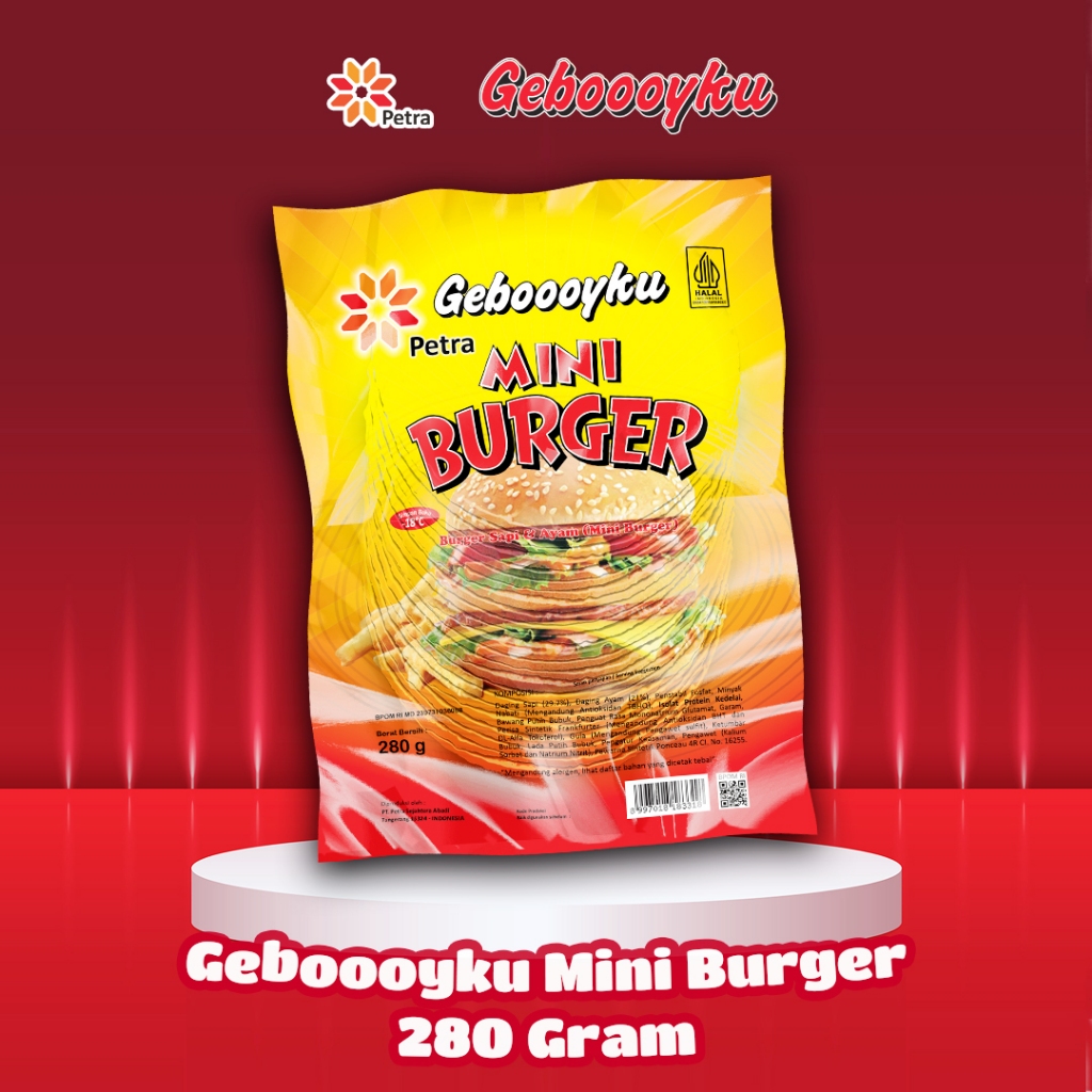 

Gebooyku Mini Burger 250 Gram