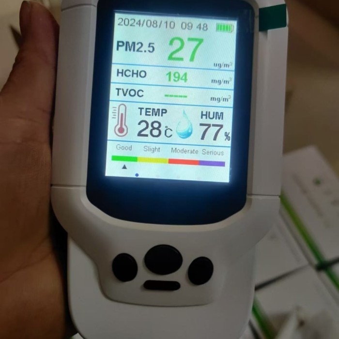 Air Quality Monitor PM1.0 PM2.5 PM10 Detector Handheld Indoor Monitor Air Quality