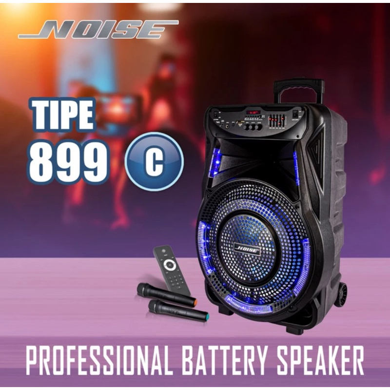 Speaker Portable Wireless Noise 899 C 15 inch Bluetooth