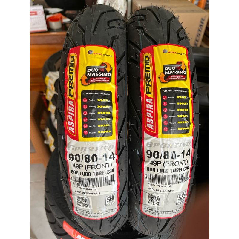 BAN ASPIRA PREMIO 90/80-14 Sportivo